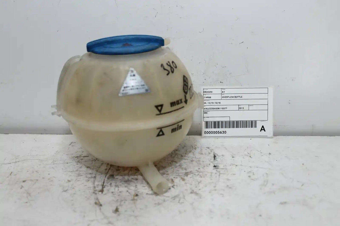 Used Audi, A1 Overflow Bottle 8X 12/10 10/18 2013 – main images - All Good Parts