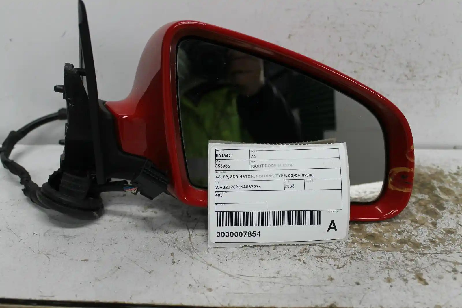 Used Audi, A3 Right Door Mirror A3 8P 5Dr Hatch Folding Type 03/04 09/08 2005 – image 1 - All Good Parts