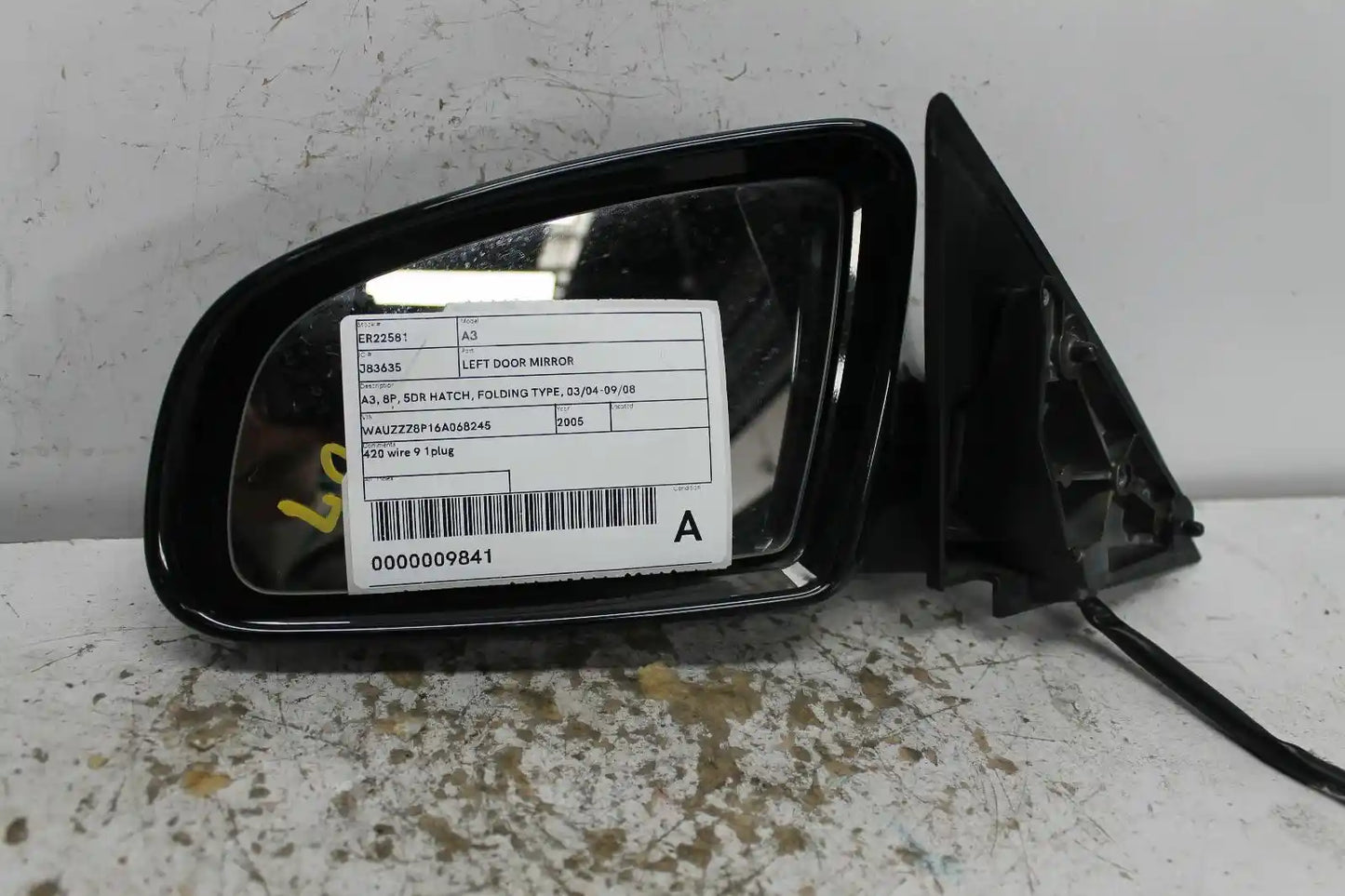 Used Audi, A3 Left Door Mirror A3 8P 5Dr Hatch Folding Type 03/04 09/08 2005 – main images - All Good Parts