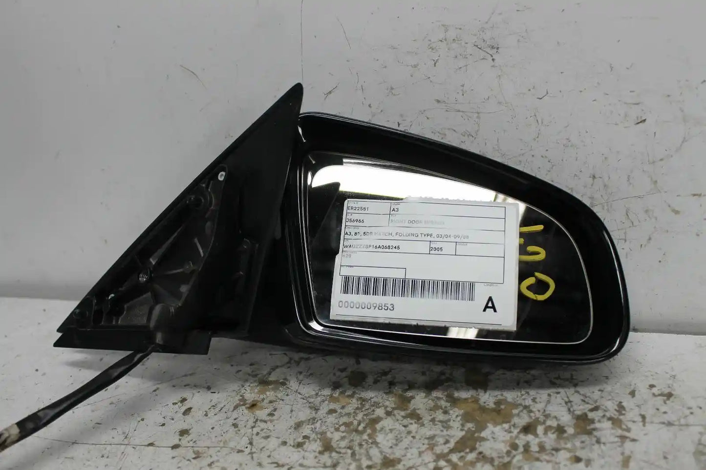 Used Audi, A3 Right Door Mirror A3 8P 5Dr Hatch Folding Type 03/04 09/08 2005 – main images - All Good Parts