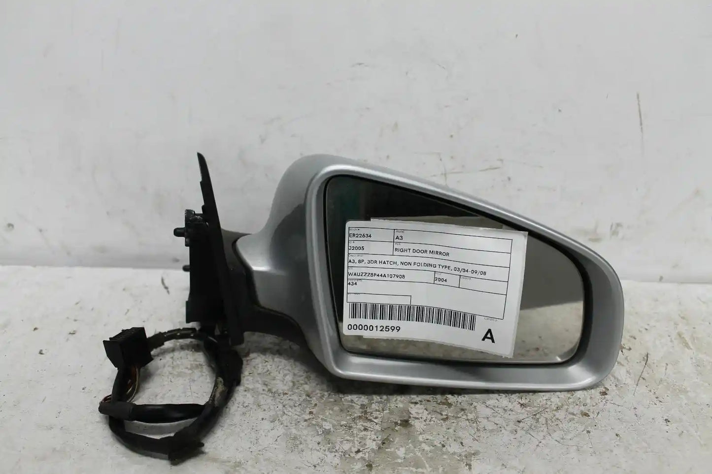 Used Audi, A3 Right Door Mirror A3 8P 3Dr Hatch Non Folding Type 03/04 09/08 2004 – main images - All Good Parts