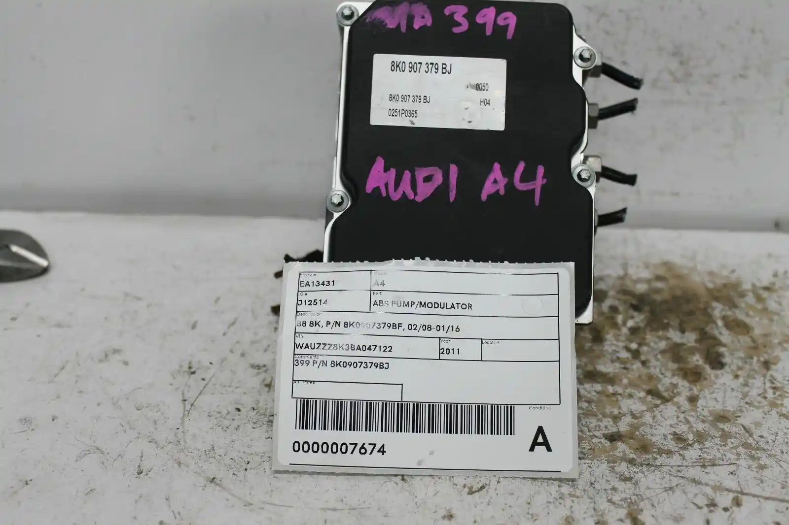 Used Audi, A4 Abs Pump/Modulator B8 8K P/N 8K0907379Bf 02/08 01/16 2011 – image 1 - All Good Parts