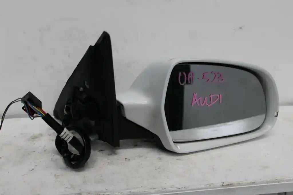 Used Audi, A4 Right Door Mirror 8K, A4, Power Fold, No Lane Change Assist Type, Twin Plug 10+2 Wire, 02/08-09/15 J55467 2012 – main images - All Good Parts