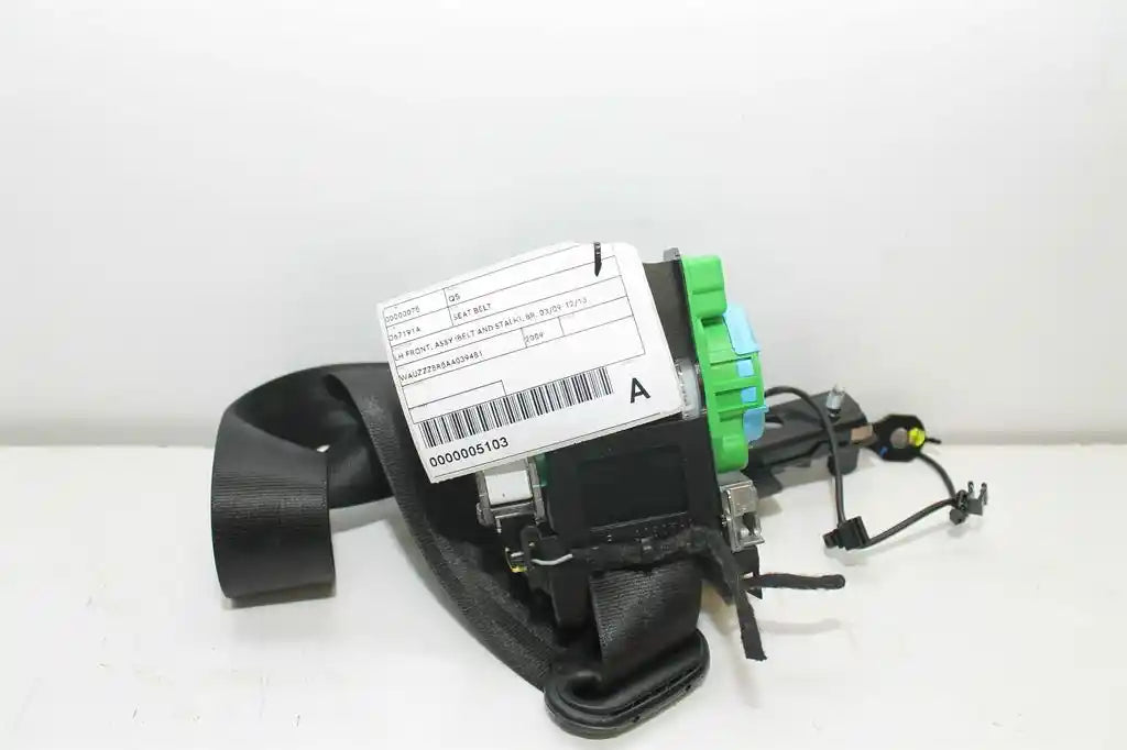 Used Audi, Q5 Seat Belt Lh Front Assy (Belt And Stalk) 8R 03/09 12/13 2009 – image 1 - All Good Parts