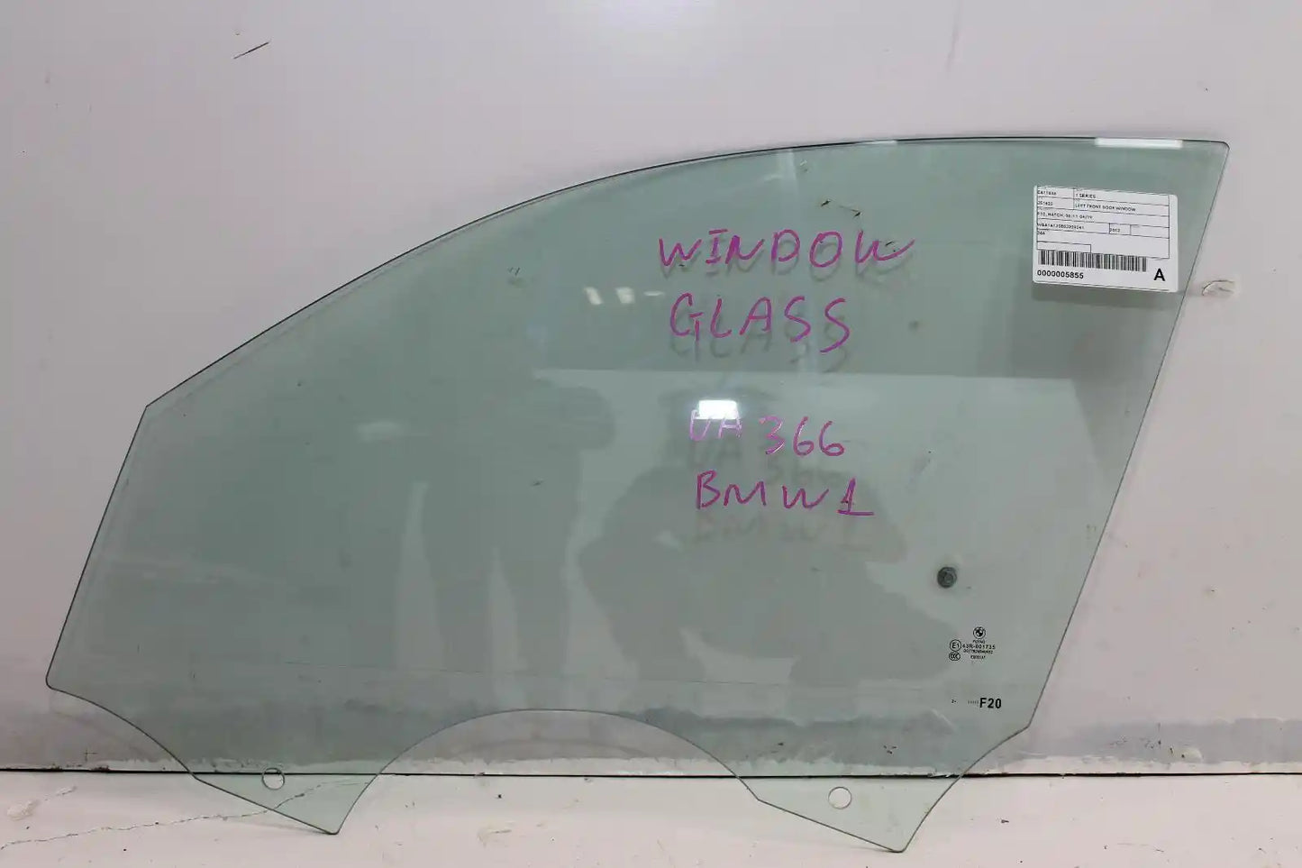 Used BMW, 1 Series Left Front Door Window F20 Hatch 06/11 04/19 2012 – image 1 - All Good Parts