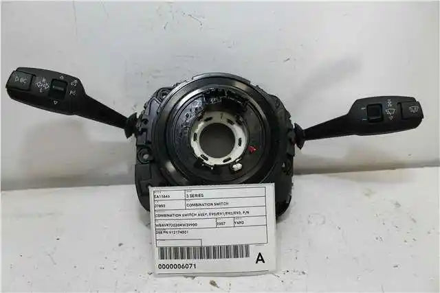 Used BMW, 3 Series Combination Switch Combination Switch Assy E90/E91/E92/E93 P/N 9121893 03/05 09/13 2007 – image 1 - All Good Parts