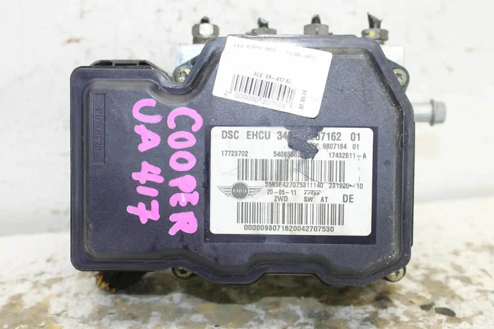 Used MINI, Cooper Abs Pump/Modulator R55/R56/R57/R60 P/N 34519807162 08/10 12/16 2011 – main images - All Good Parts