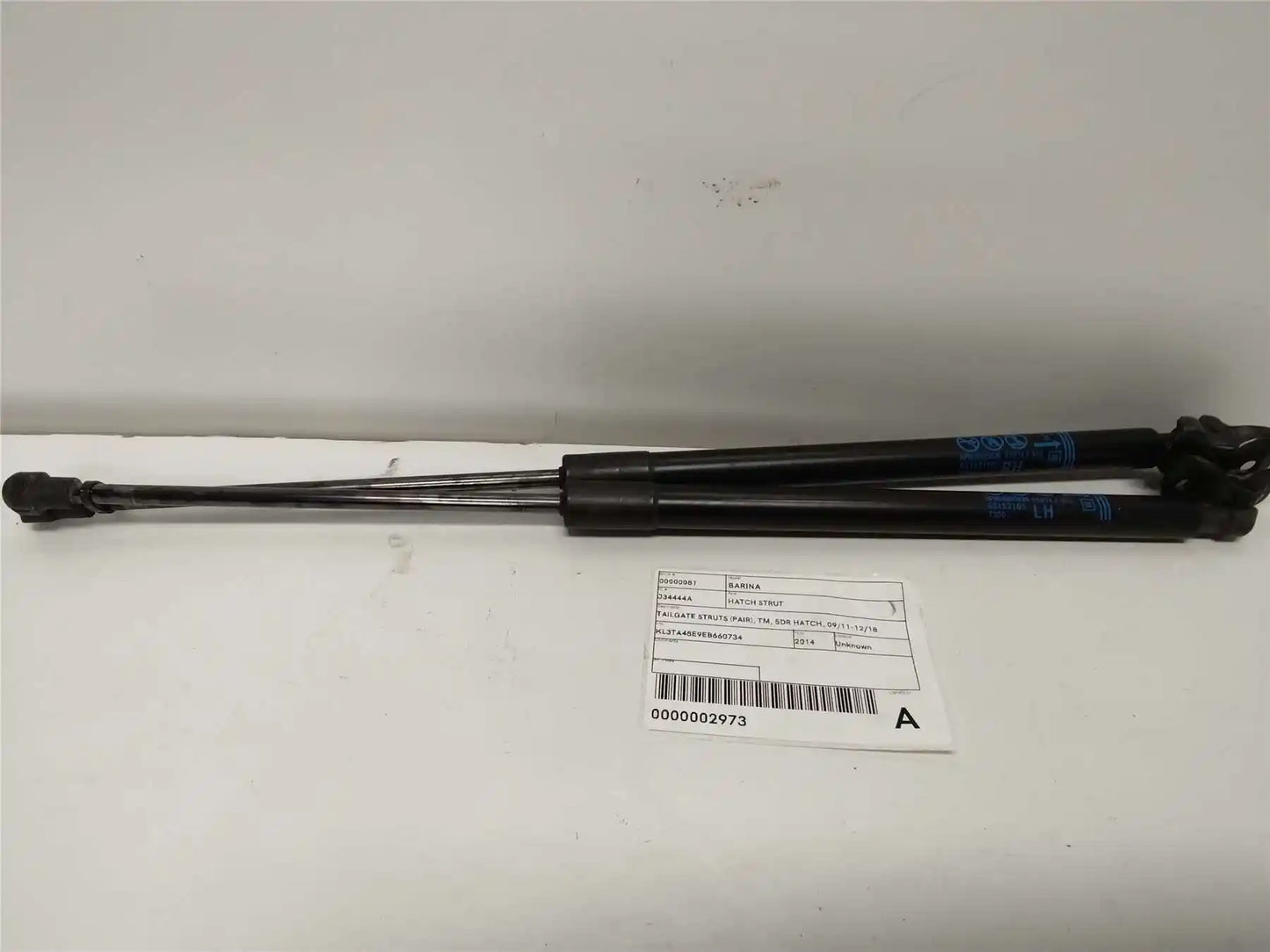 Used Holden, Barina Hatch Strut Tailgate Struts (Pair) Tm 5Dr Hatch 09/11 12/18 2014 – image 1 - All Good Parts
