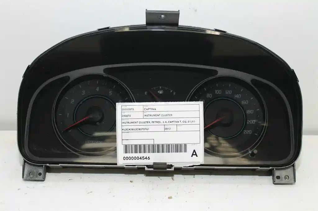 Used Holden, Captiva Instrument Cluster Instrument Cluster Petrol 2.4 Captiva 7 Cg 01/11 12/13 2012 – image 1 - All Good Parts