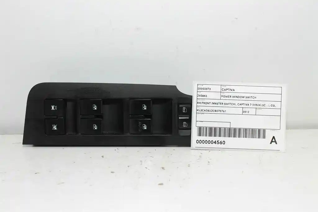 Used Holden, Captiva Power Window Switch Rh Front (Master Switch) Captiva 7 (Vin Kl3C...) Cg 01/11 12/13 2012 – image 1 - All Good Parts