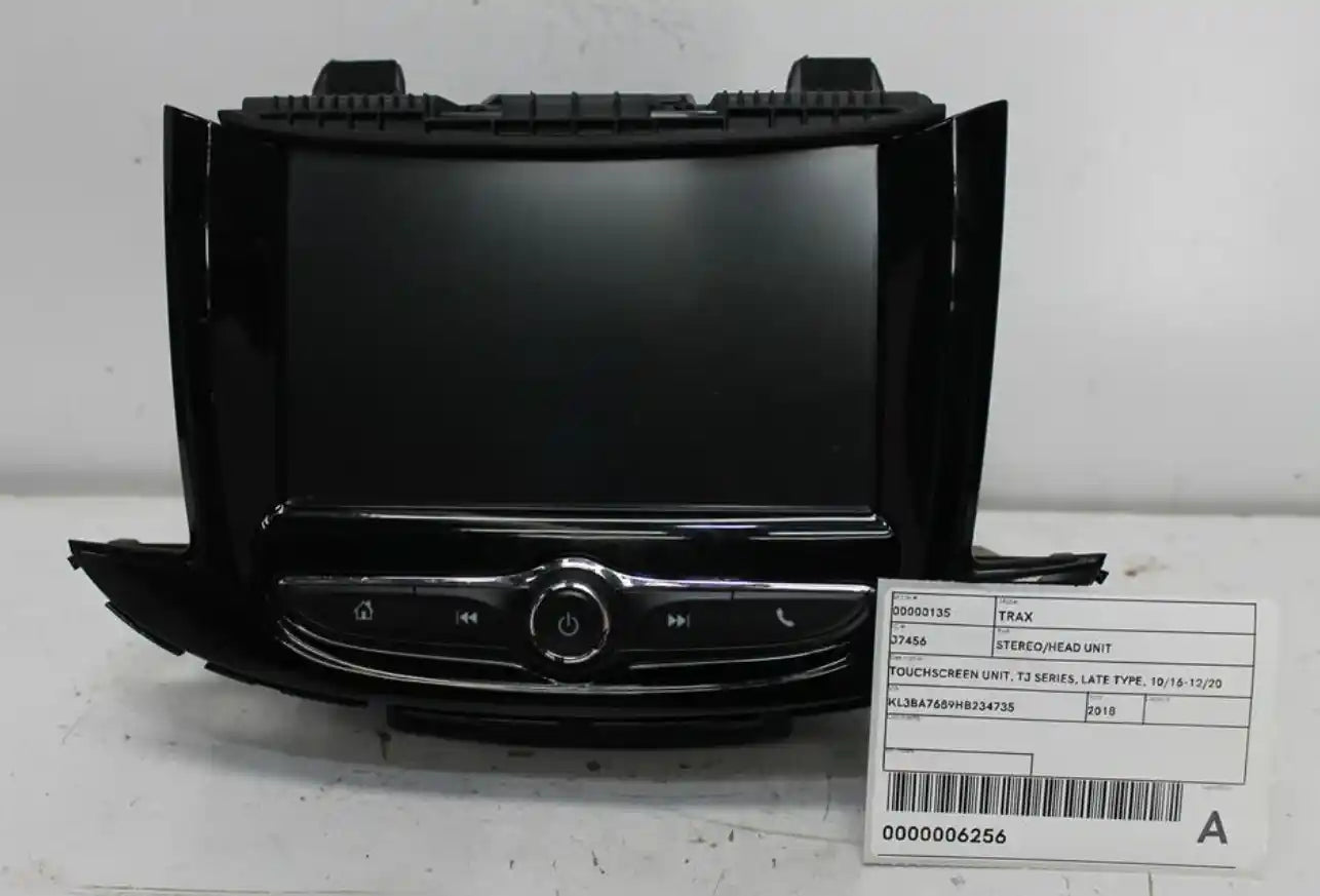 Used Holden, Trax Stereo/Head Unit Touchscreen Unit Tj Series Late Type 10/16 12/20 2018 – image 1 - All Good Parts