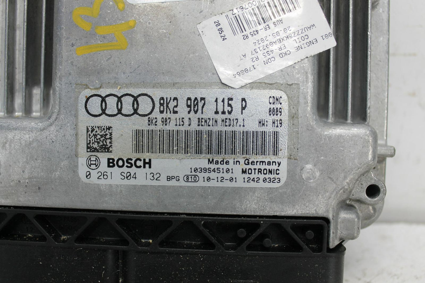 Used Audi, A4 Ecu 2.0 Petrol Ecu Only P/N 8K2907115P B8 8K 02/08 01/16 2010 – image 2 - All Good Parts