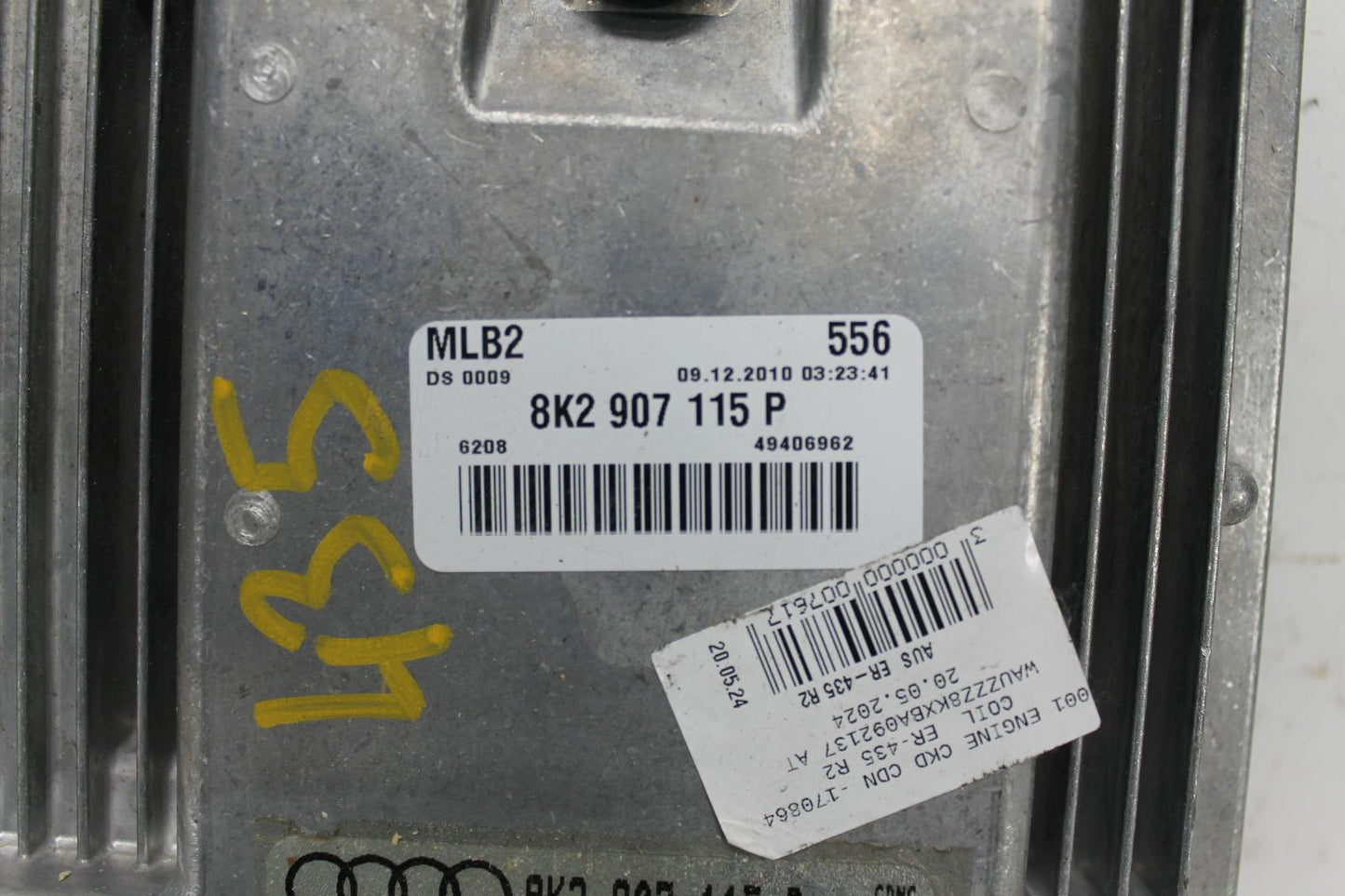 Used Audi, A4 Ecu 2.0 Petrol Ecu Only P/N 8K2907115P B8 8K 02/08 01/16 2010 – image 3 - All Good Parts