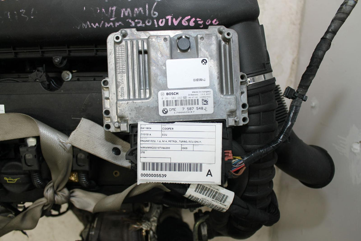 Used MINI, Cooper Ecu 1.6 N14 Petrol Turbo Ecu Only R55/R56/R57 03/07 05/15 2008 – image 1 - All Good Parts