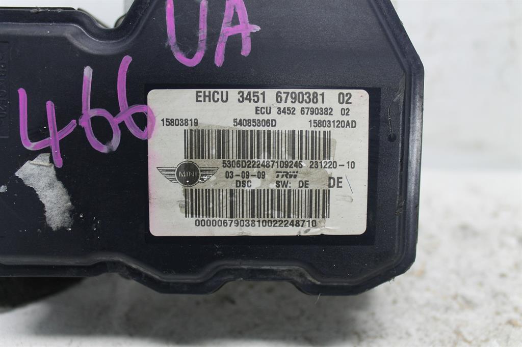 Used MINI, Cooper Abs Pump/Modulator R55/R56/R57 W/ Dsc Type 03/07 07/10 2009 – image 2 - All Good Parts