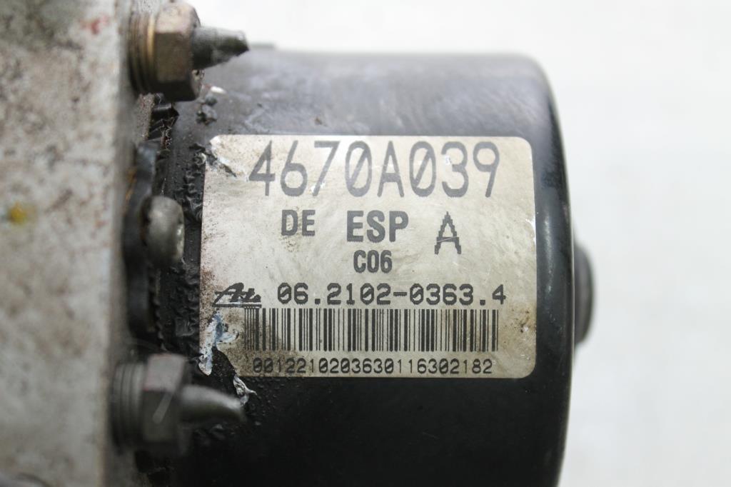 Used Mitsubishi, Outlander Abs Pump/Modulator Zg, 2.4, 11/06-09/09 J14651 2006 – image 2 - All Good Parts