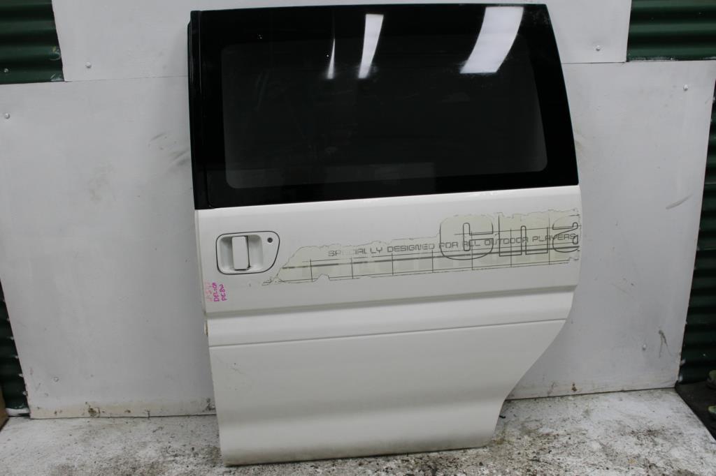 Used Mitsubishi, Delica Left Rear Door Spacegear Sliding, W/ Fixed Glass Type, 90 2001 – main images - All Good Parts