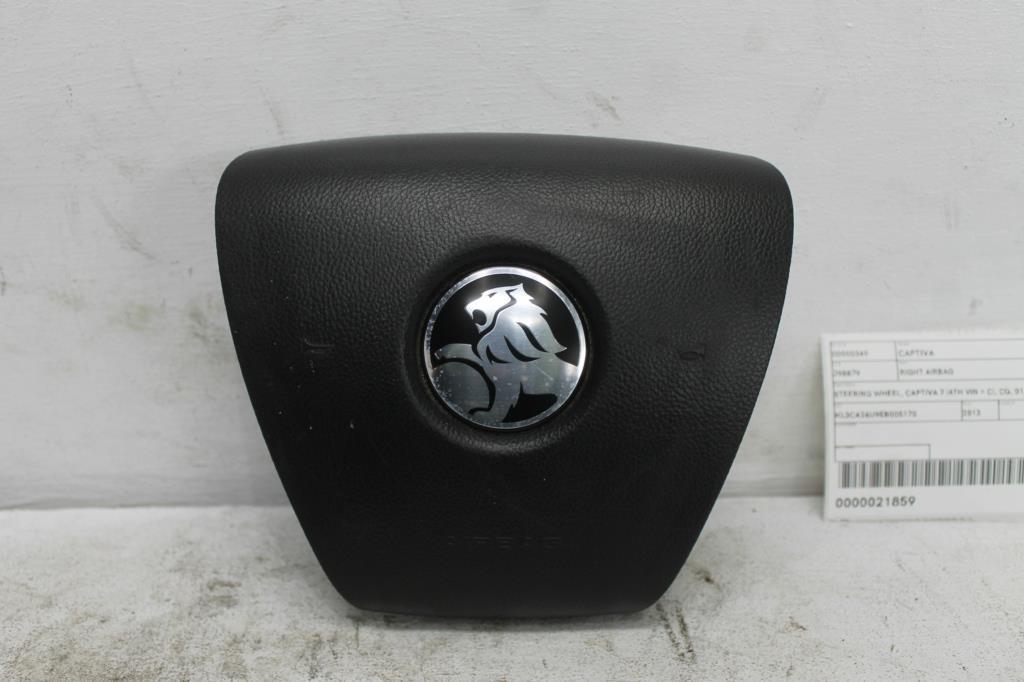 Used Holden, Captiva Right Airbag Steering Wheel Captiva 7 (4Th Vin = C), Cg, 01/11 09/15 2013 – main images - All Good Parts
