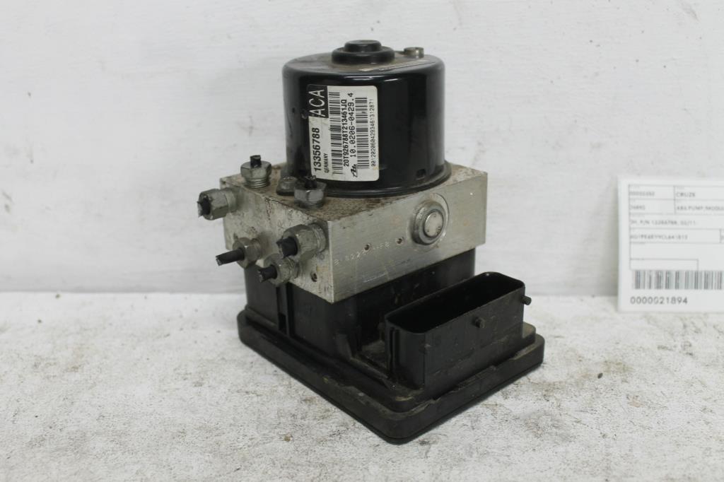 Used Holden, Cruze Abs Pump/Modulator Jh P/N 13356788, 03/11 2012 – main images - All Good Parts