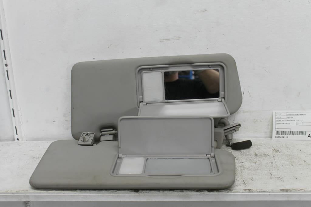 Used Kia, Carnival/Grand Carnival Sun Visor Vq Pair, Non Extension Type, 12/05 12/14 2012 – main images - All Good Parts