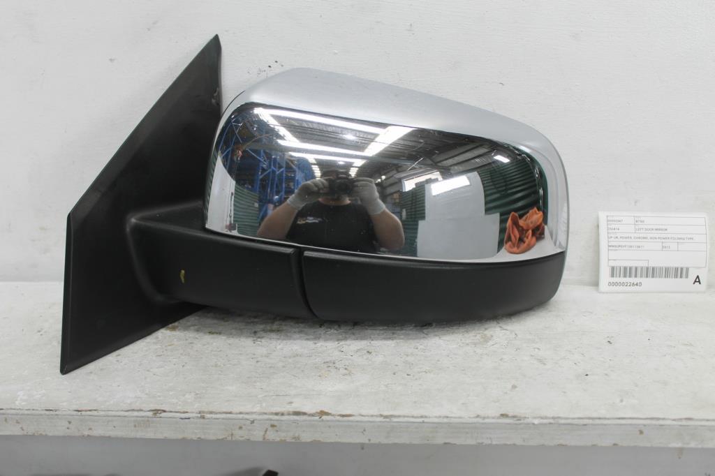 Used Mazda, BT50 Left Door Mirror Up-Ur Power, Chrome, Non Power Folding Type, 10/11 06/20 2012 – image 2 - All Good Parts