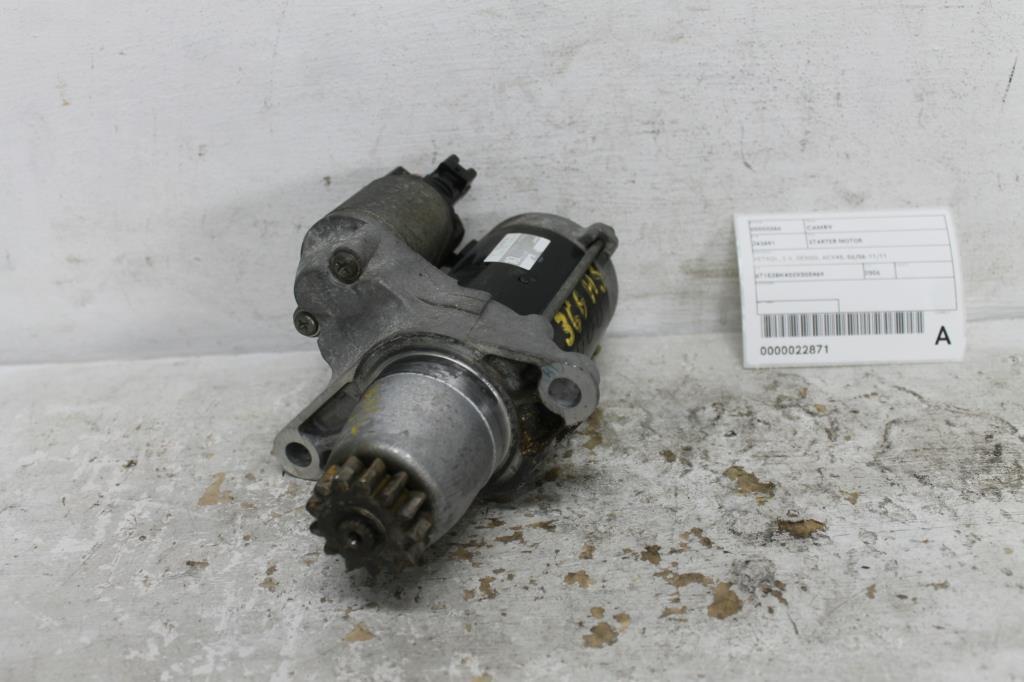 Used Toyota, Camry Starter Motor Petrol 2.4, Denso, Acv40, 06/06 11/11 2006 – image 2 - All Good Parts