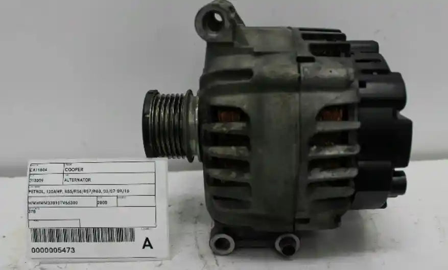 Used MINI, Cooper Alternator Petrol 120Amp R55/R56/R57/R60 03/07 09/16 2008 – image 1 - All Good Parts