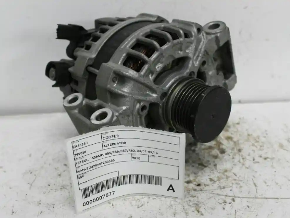 Used MINI, Cooper Alternator Petrol 150Amp R55/R56/R57/R60 03/07 09/16 2010 – image 1 - All Good Parts