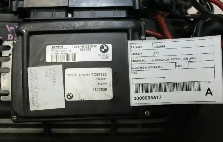Used MINI, Cooper Ecu 1.6 S/Charged Petrol Ecu Only R50/R52/R53 04/01 06/08 2005 – image 1 - All Good Parts