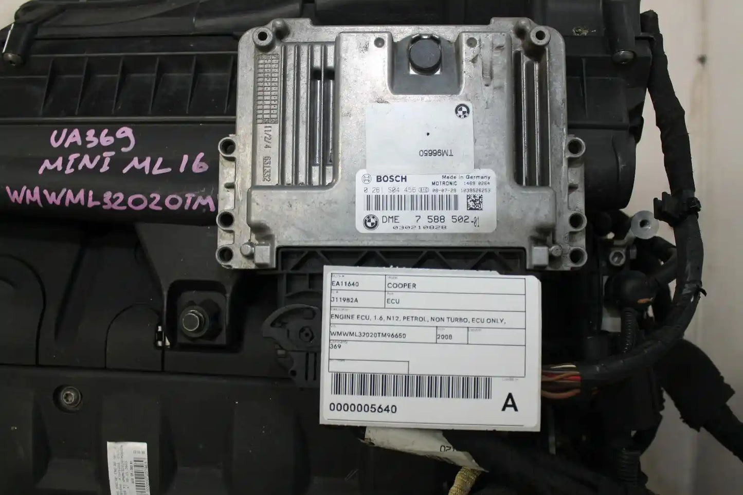 Used MINI, Cooper Ecu 1.6 N12 Petrol Non Turbo Ecu Only R55/R56/R57 03/07 05/15 2008 – image 1 - All Good Parts