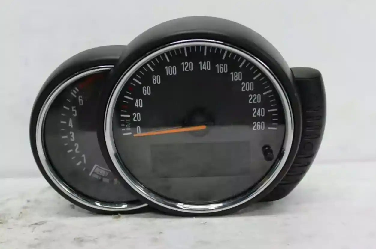 Used MINI, Cooper Instrument Cluster Petrol, 1.5, Auto T/M, Cooper, Non Digital Type, F55/F56, 04/14-02/21 J65819 2015 – main images - All Good Parts