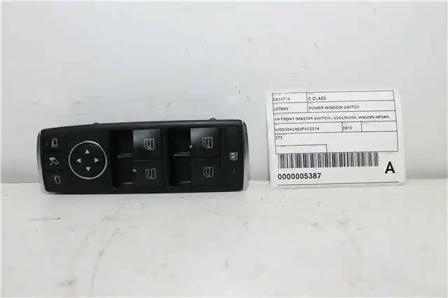 Used Mercedes, C Class Power Window Switch Rh Front (Master Switch) S204/W204 Wagon/Sedan 05/11 07/14 2012 – image 1 - All Good Parts