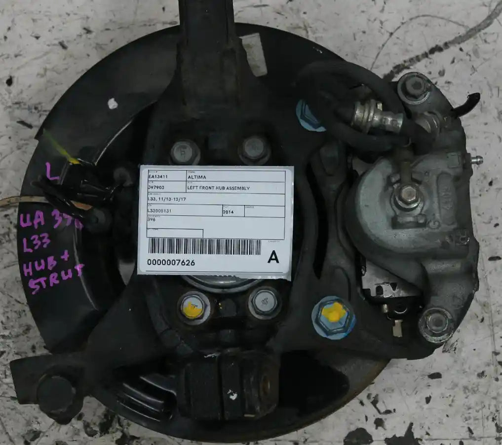 Used Nissan, Altima Left Front Hub Assembly L33 11/13 12/17 2014 – image 1 - All Good Parts