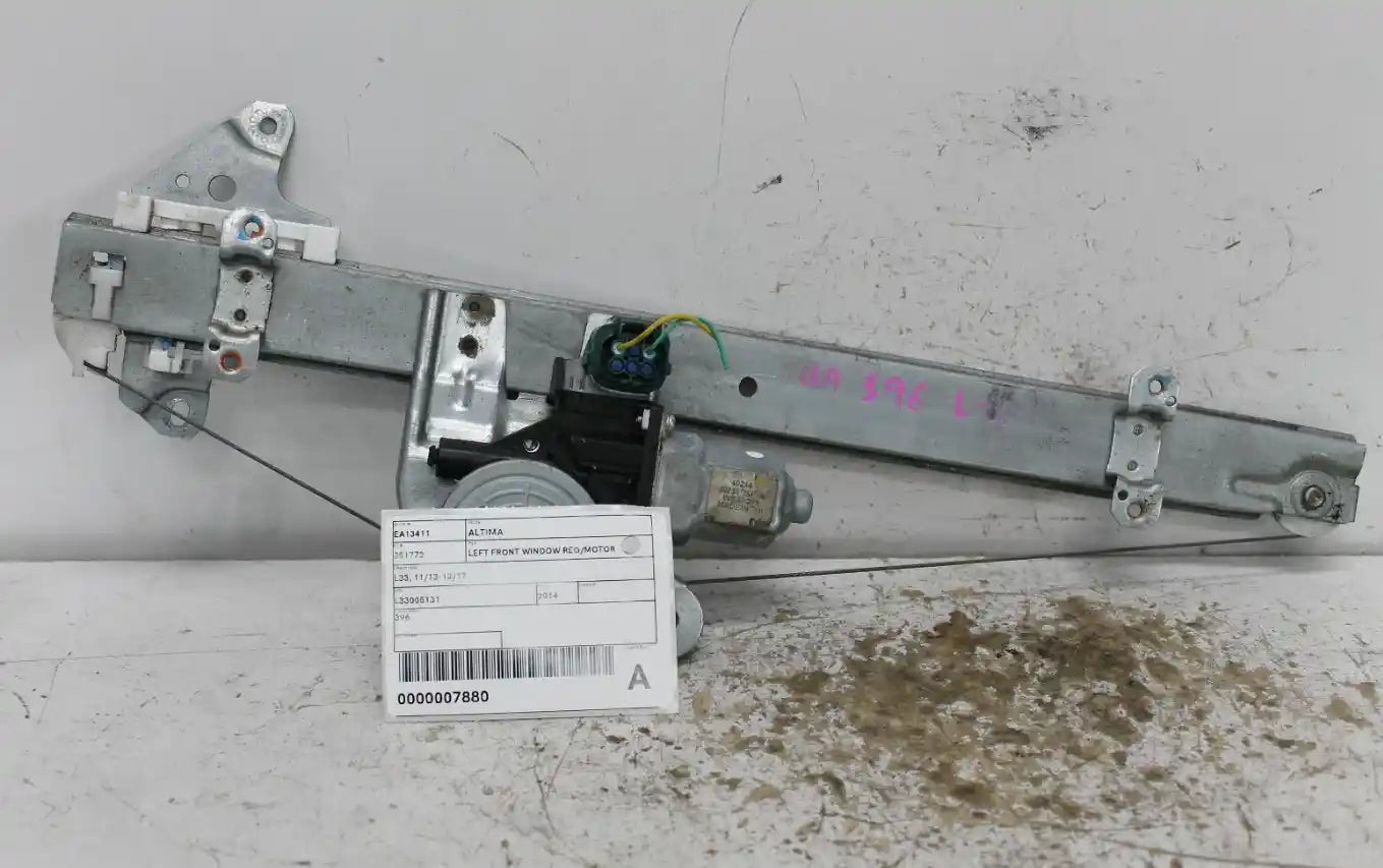 Used Nissan, Altima Left Front Window Reg/Motor L33 11/13 12/17 2014 – image 1 - All Good Parts