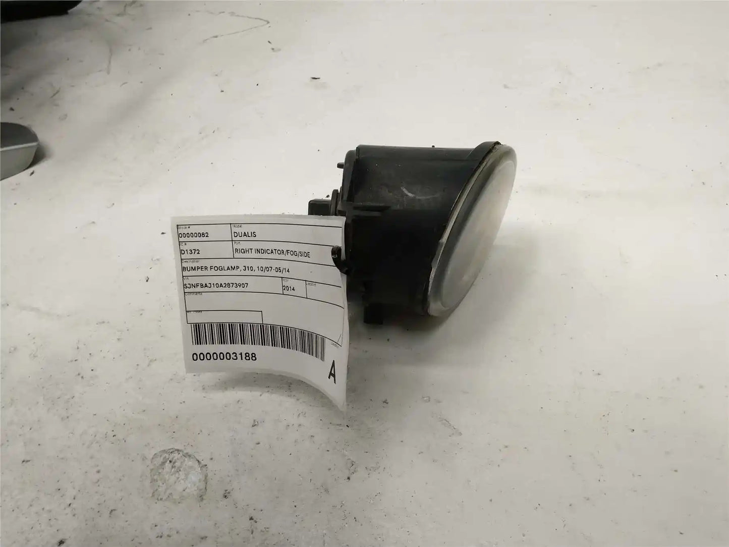 Used Nissan, Dualis Right Indicator/Fog/Side Bumper Foglamp J10 10/07 05/14 2014 – image 1 - All Good Parts