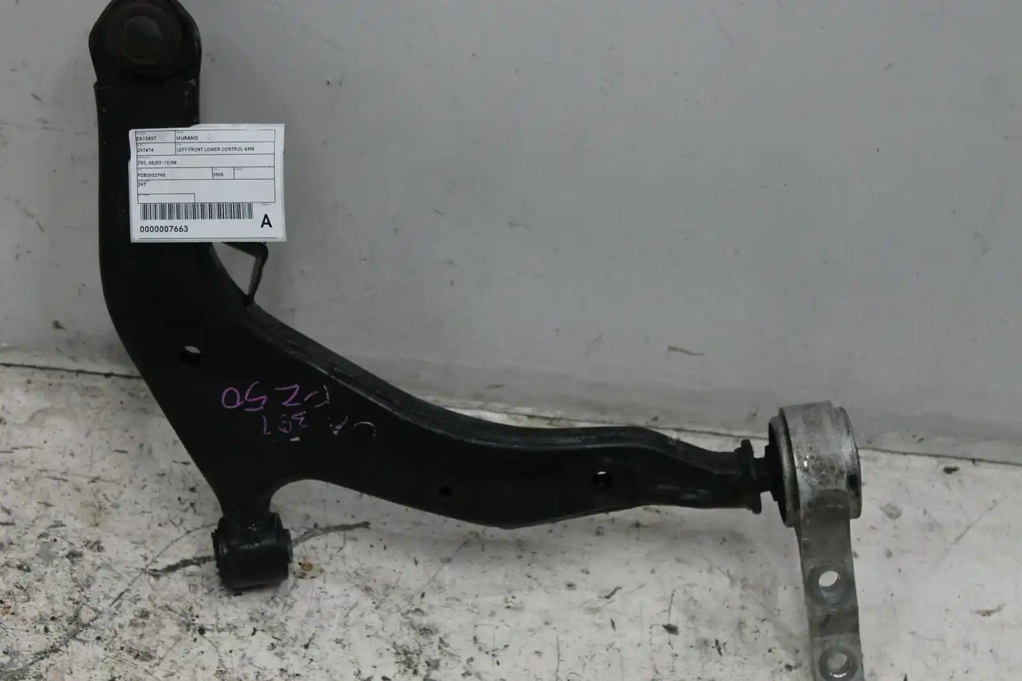 Used Nissan, Murano Left Front Lower Control Arm Z50 05/02 12/08 2005 – image 1 - All Good Parts