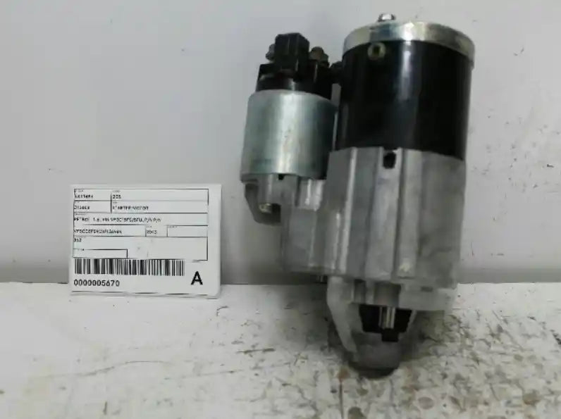 Used Peugeot, 208 Starter Motor Petrol 1.6 Vin Vf3C*5Fs/5Fu P/N P/N M000T32271/M000T32272 A9 10/12 05/15 2013 – image 1 - All Good Parts