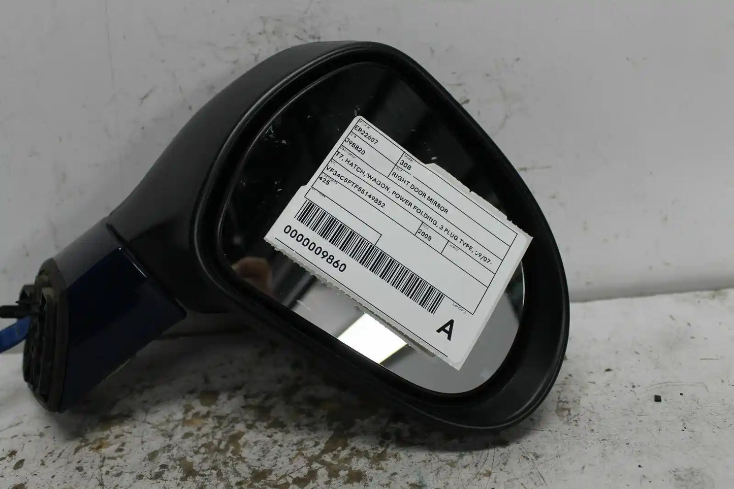 Used Peugeot, 308 Right Door Mirror T7 Hatch/Wagon Power Folding 3 Plug Type 09/07 12/13 2008 – main images - All Good Parts
