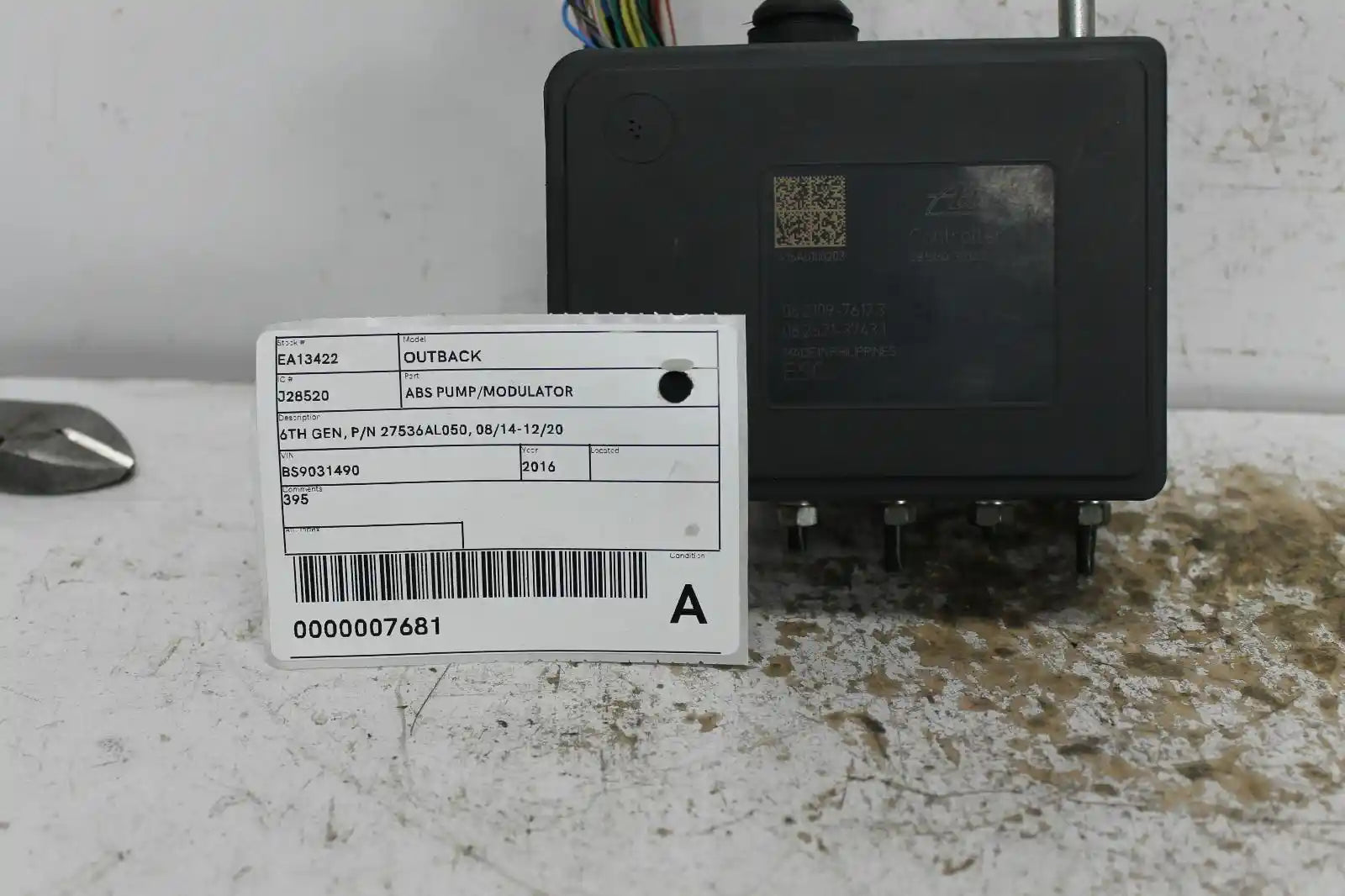 Used Subaru, Outback Abs Pump/Modulator 6Th Gen P/N 27536Al050 08/14 12/20 2016 – image 1 - All Good Parts