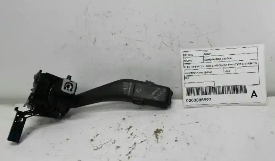 Used Volkswagen, Golf Combination Switch Flasher Switch Gen 5 W/ Cruise Type (Type 2 Refer To Image) 07/04 02/09 2009 – main images - All Good Parts