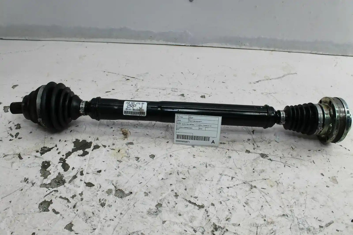 Used Volkswagen, Golf Right Driveshaft Front Auto T/M Petrol 1.4 Gen 6 10/08 01/16 2010 – image 1 - All Good Parts