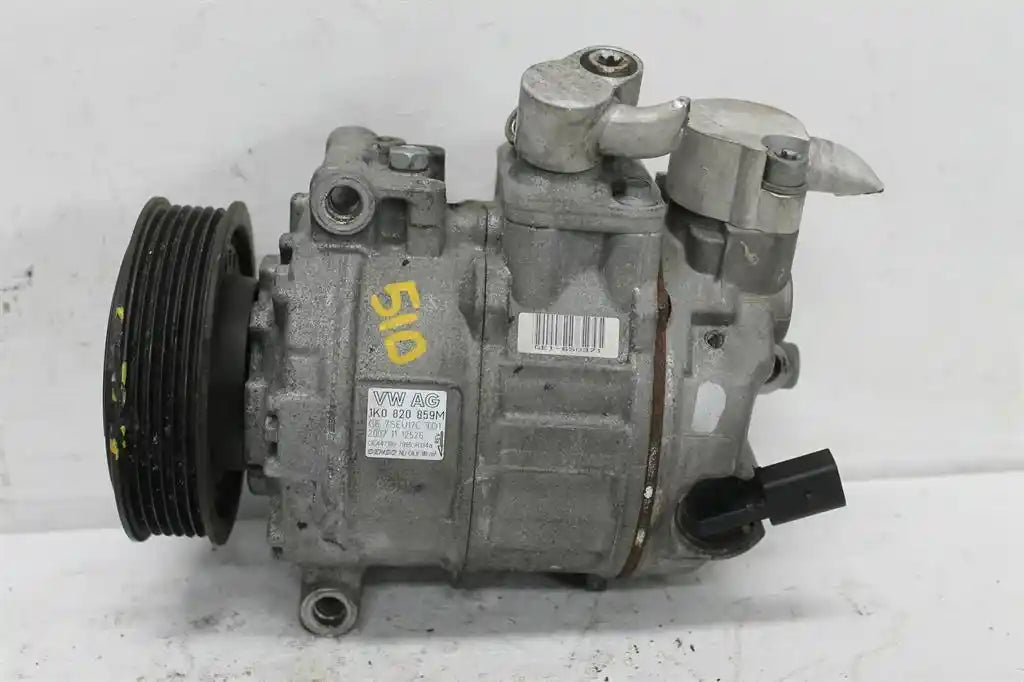 Used Volkswagen, Golf A/C Compressor Gen 5 Petrol Denso Brand (7Seu17C) 06/04 02/09 2008 – main images - All Good Parts