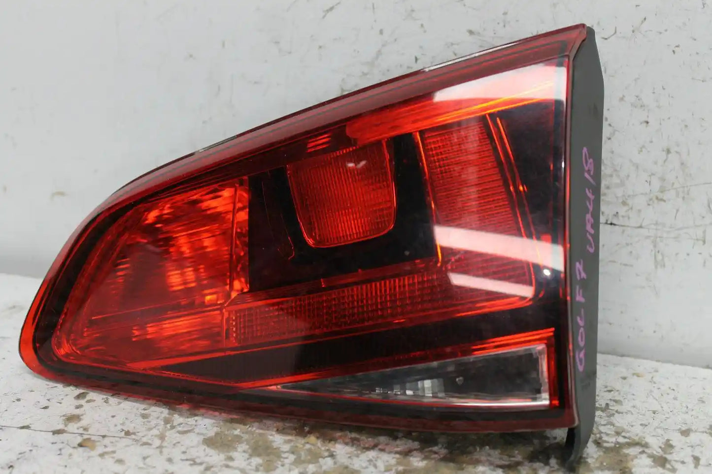 Used Volkswagen, Golf Rear Garnish Tailgate Lamp (Rh Side) Gen 7 Hatch Non Tinted Type 12/12 03/17 2014 – main images - All Good Parts