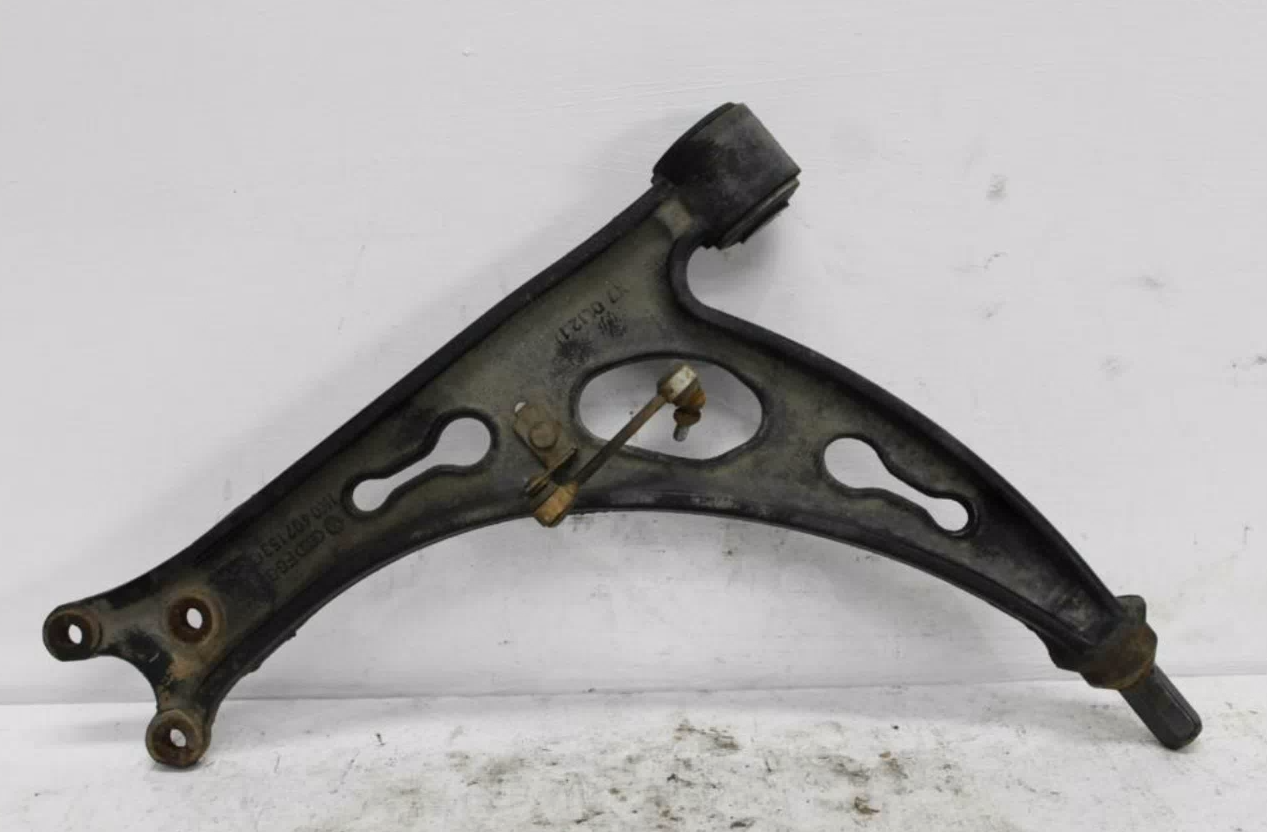 Used Volkswagen, Golf Left Front Lower Control Arm Gen 5, Standard/R32/Gti, Cast Iron Type, 06/04-05/10 J97654 2005 – main images - All Good Parts
