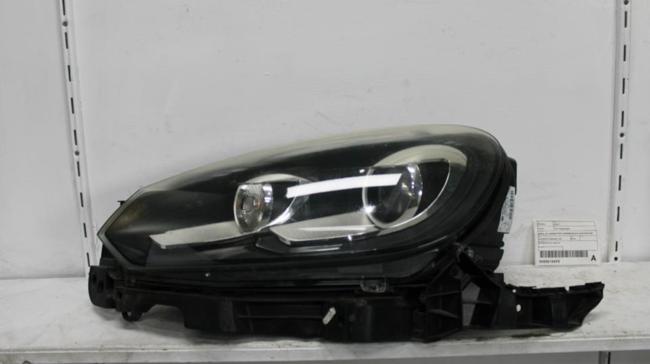 Used Volkswagen, Golf Left Headlamp Gen 6 Gti Xenon Type Chrome/Black Non Daytime Running Lamp 10/08 03/13 2010 – main images - All Good Parts