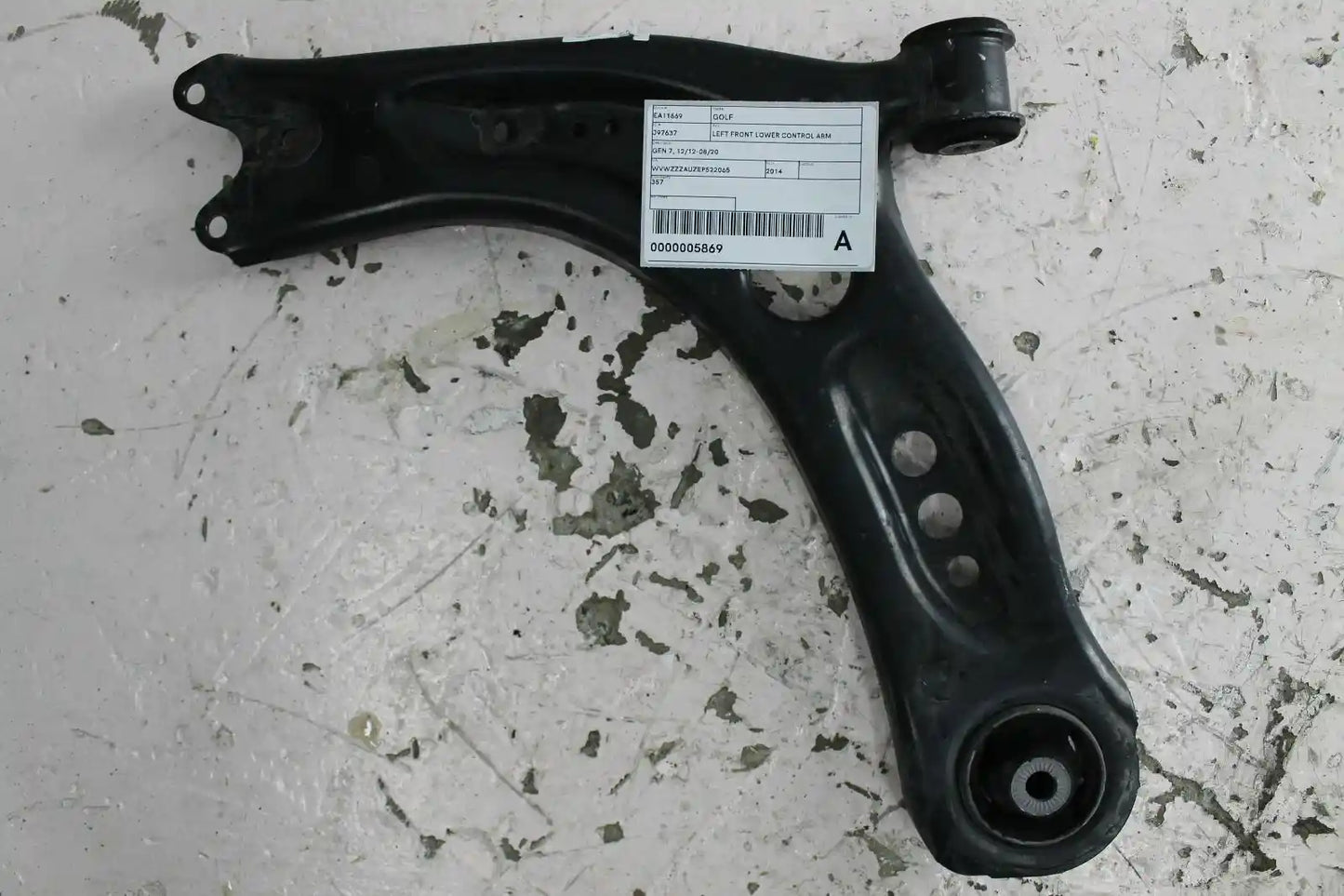 Used Volkswagen, Golf Left Front Lower Control Arm Gen 7 12/12 08/20 2014 – image 1 - All Good Parts