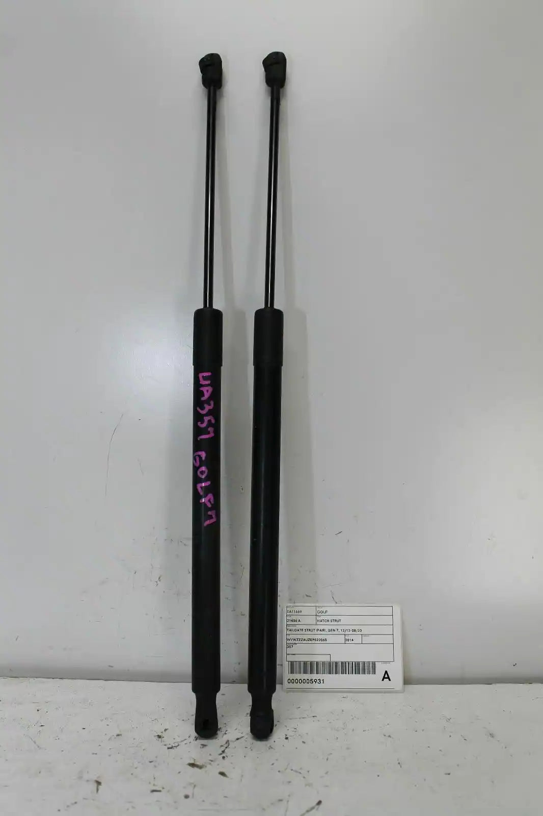 Used Volkswagen, Golf Hatch Strut Tailgate Strut (Pair) Gen 7 12/12 08/20 2014 – image 1 - All Good Parts