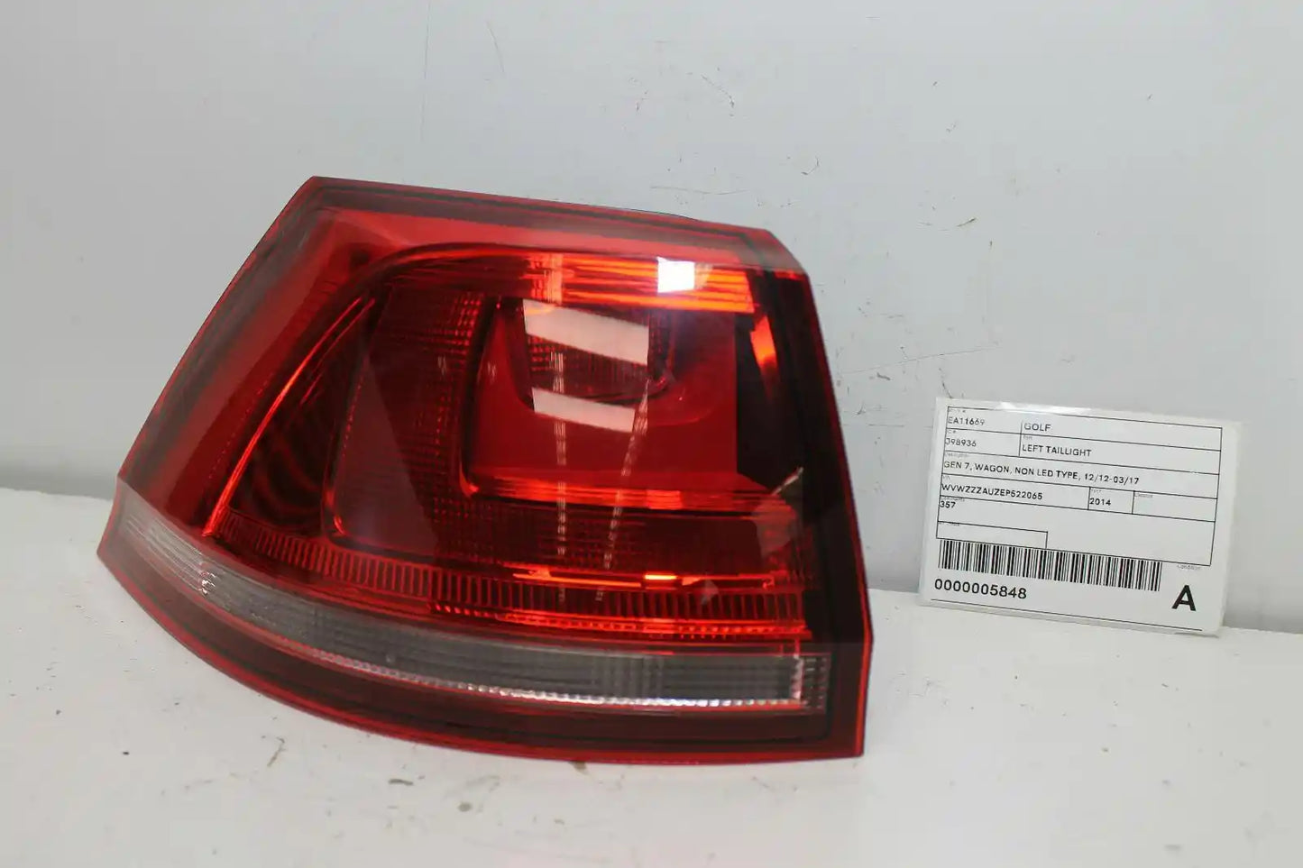 Used Volkswagen, Golf Left Taillight Gen 7 Wagon Non Led Type 12/12 03/17 2014 – image 1 - All Good Parts