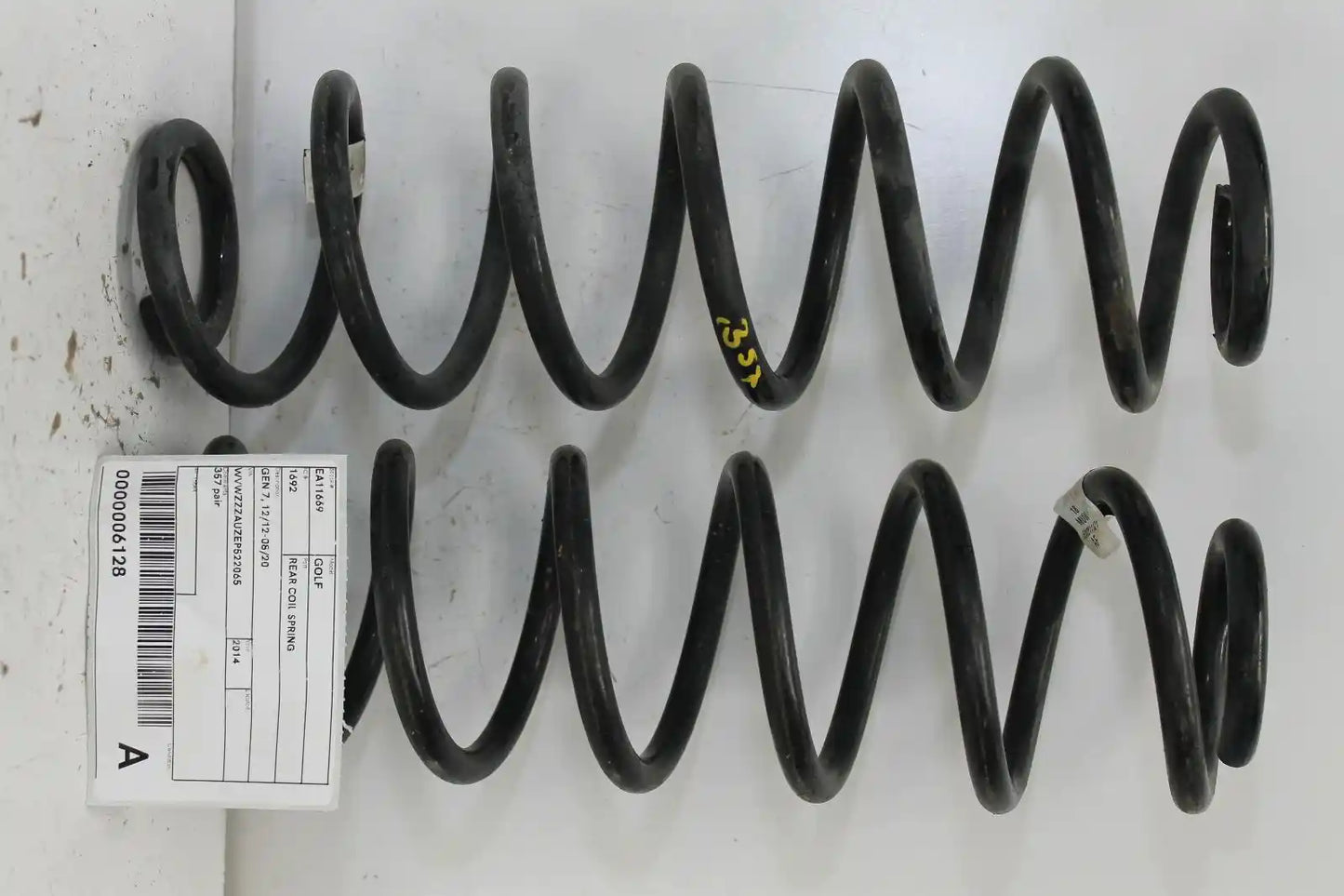 Used Volkswagen, Golf Rear Coil Spring Gen 7 12/12 08/20 2014 – image 1 - All Good Parts