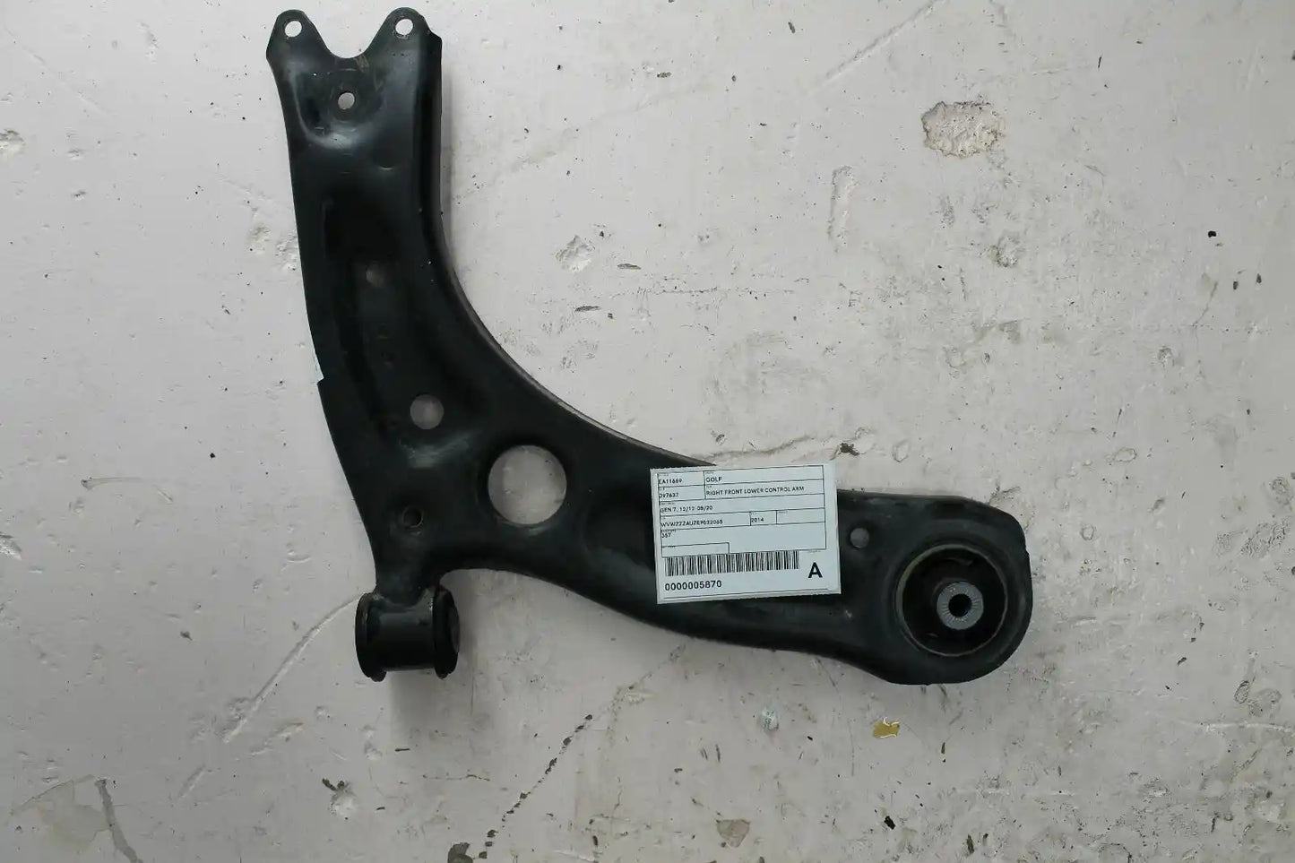 Used Volkswagen, Golf Right Front Lower Control Arm Gen 7 12/12 08/20 2014 – image 1 - All Good Parts